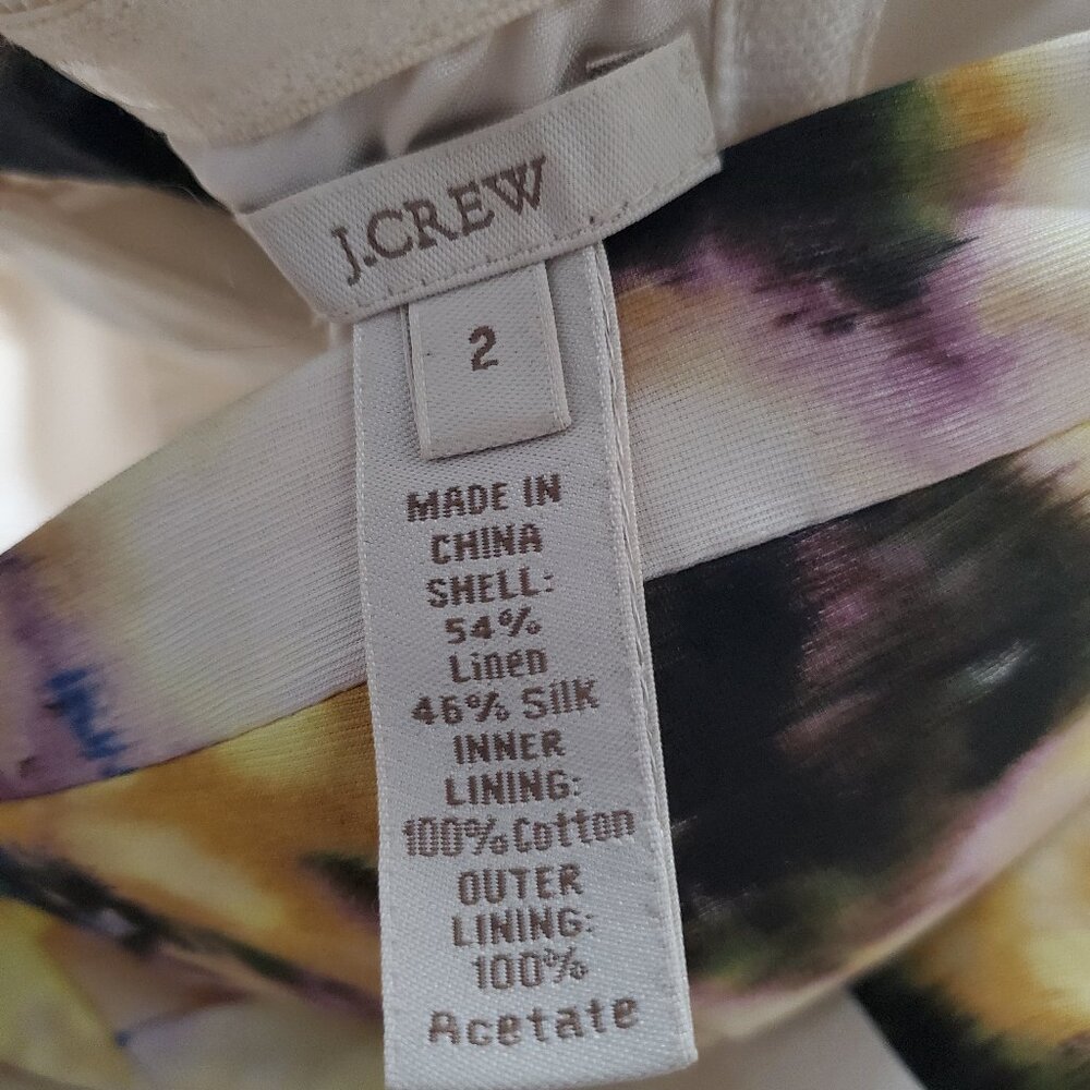 J. Crew Floral Fleurette Bustier Strapless Dress | 2 - Picture 4 of 5